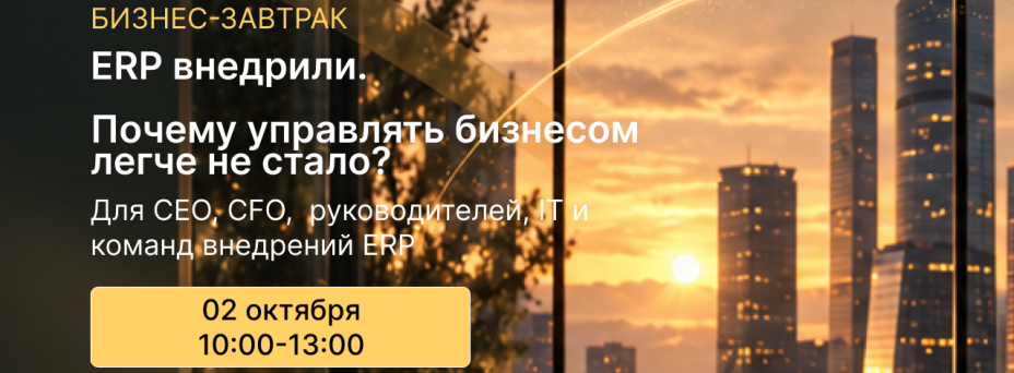 ERP внедрили. Почему управлять бизнесом легче не стало?