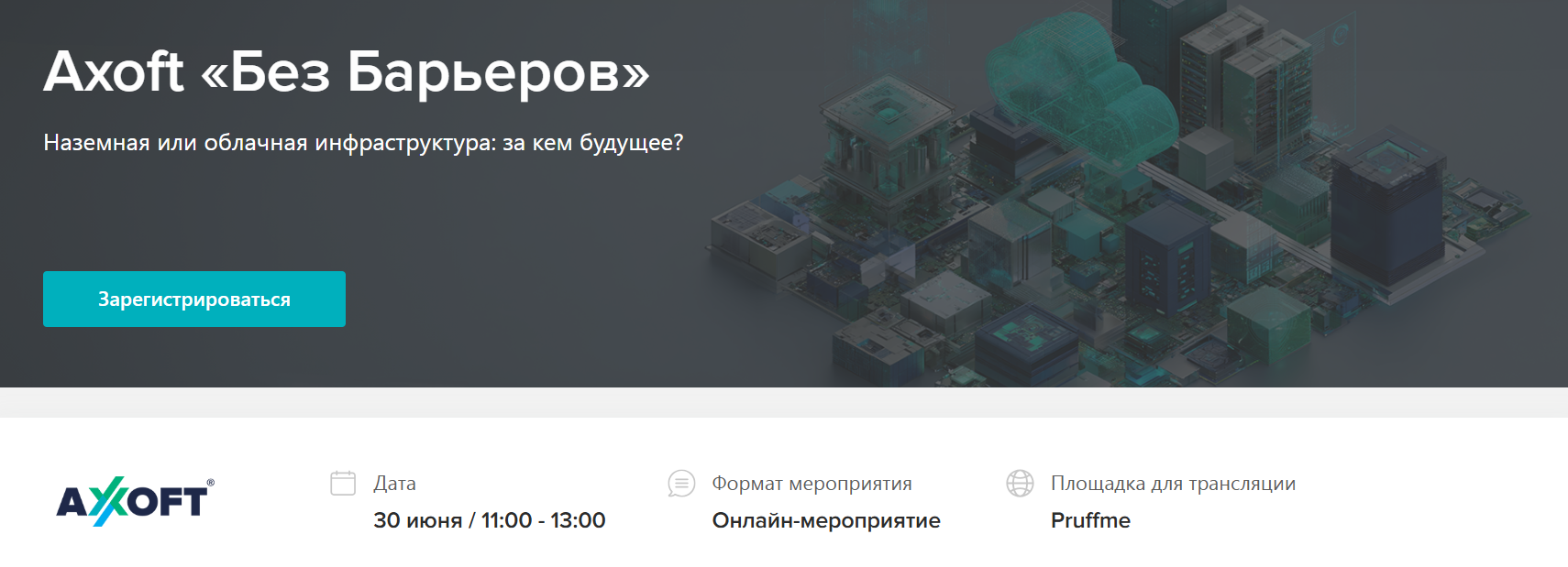 Axoft «Без Барьеров» Наземная или облачная инфраструктура: за кем будущее?