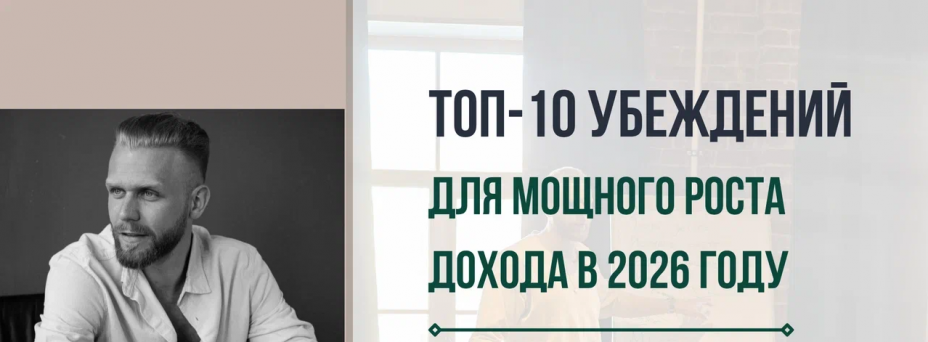 «Топ-10 убеждений для мощного роста дохода в 2026 году»