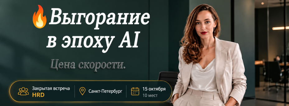 Выгорание в эпоху AI: Цена скорости. Закрытая встреча HRD.