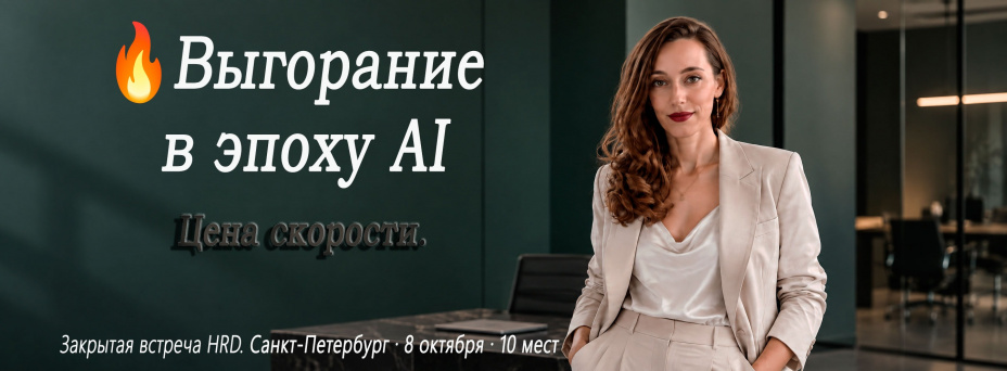 Выгорание в эпоху AI: Цена скорости. Закрытая встреча HRD.